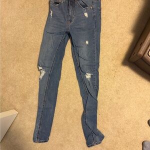 Wild Fable Blue Distressed Skinny Jeans